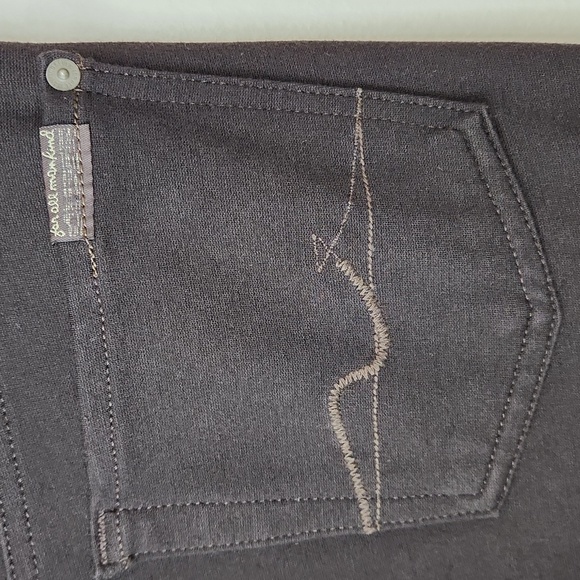 7 For All Mankind Ponte Stretch Brown Jeggings/Skinny Ankle Pants, Size 27 ~ GUC - Picture 11 of 13
